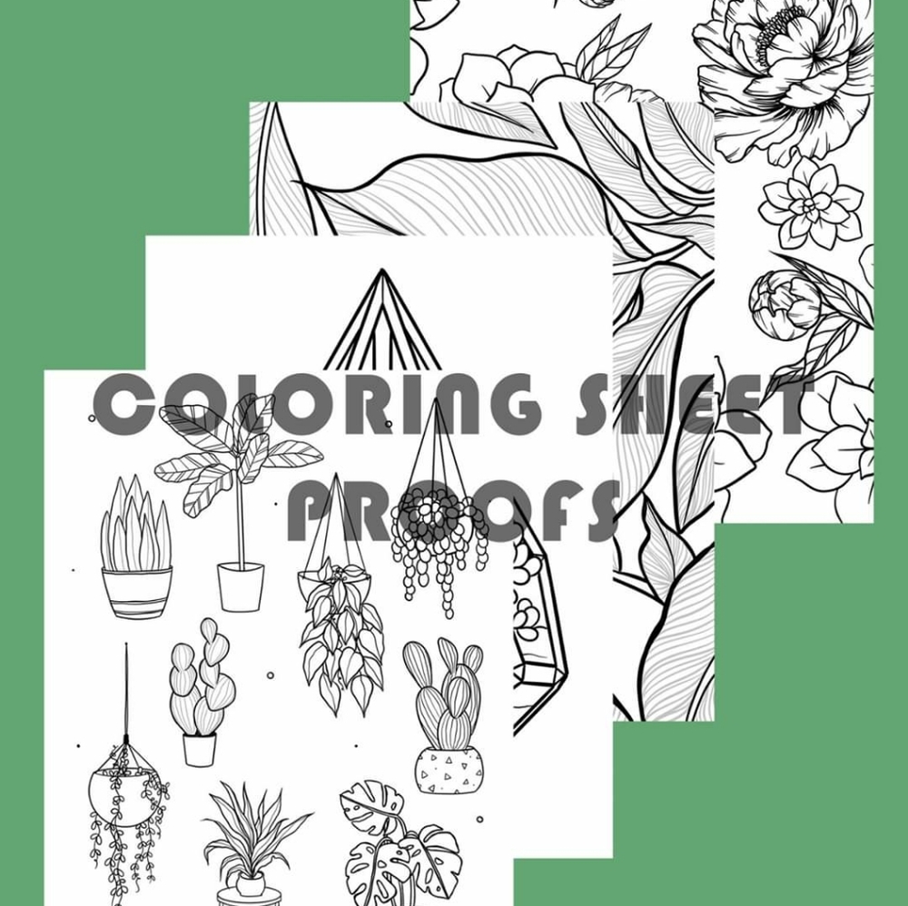 Printable Coloring Art Sheets Bundle!